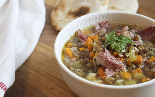 Smoked Pork Hock & Lentils