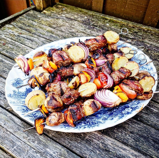 Ginger and Sesame Steak Kabobs